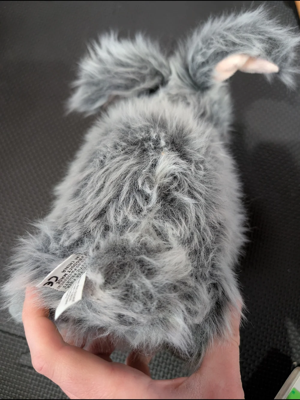 Webkinz Angora Rabbit Plush Stuffed Animal Gray Rabbit Bunny - Picture 9 of 9